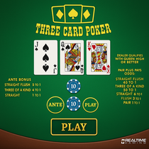 Sloto Cash - Three Card Poker Video Poker